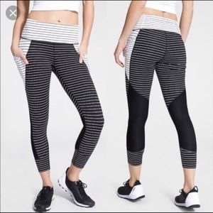 Athleta Stripe Relay Capri 2.0